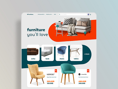 Furniture E-Commerce UI design ecommerce furniture ui user interface design ux web design