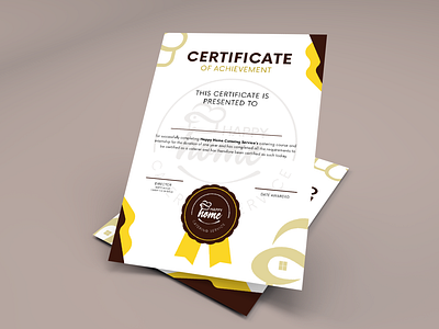 Catering School Certificates branding catering school certificate certificate design design graphic design illustration typography vector