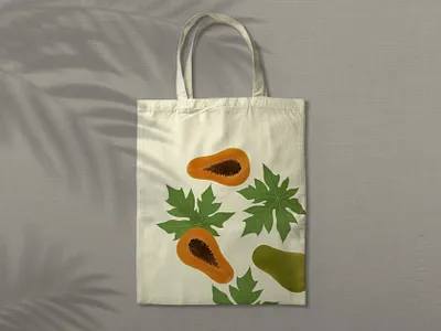 Papaya shopper illustration