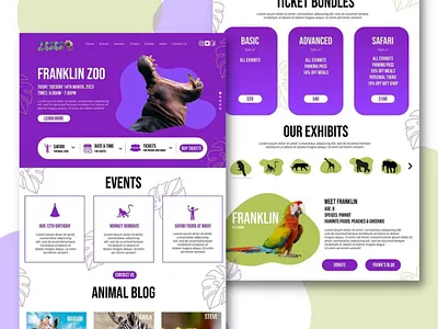 Franklin Zoo | Web Design design graphic design ui ux web design