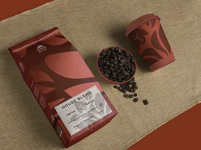 Coffe Packaging - House Blend brand brand identity brand identity design branding branding and identity coffee branding coffee packaging package design product design