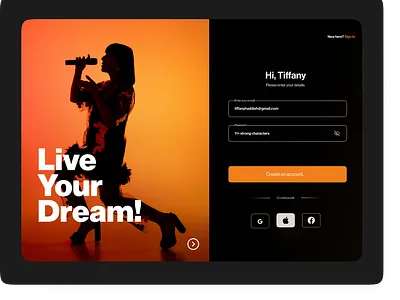 SIGN UP PAGE #DailyUI ui ux