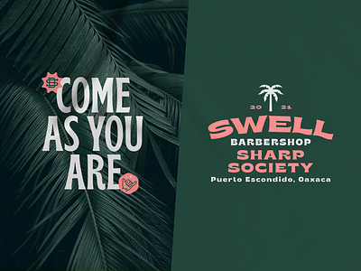 Swell Poster I barbershop beach mexico oaxaca surf