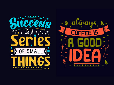 Inspirational hand drawn typography creative design text