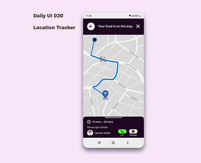 Daily UI 020 - Location Tracker dailyui design location tracker tracker ui uidesign user interface user interface design userexperience ux uxdesign