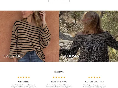 L'AVENUE SHOPIFY ECOMMERCE STORE ecommerce online store shopify store