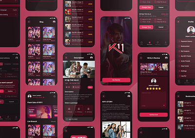 KR11 Mobile App - Karaoke Booking App animation app design app mobile application booking app branding karaoke logo ui ui mobile design ux ux ui