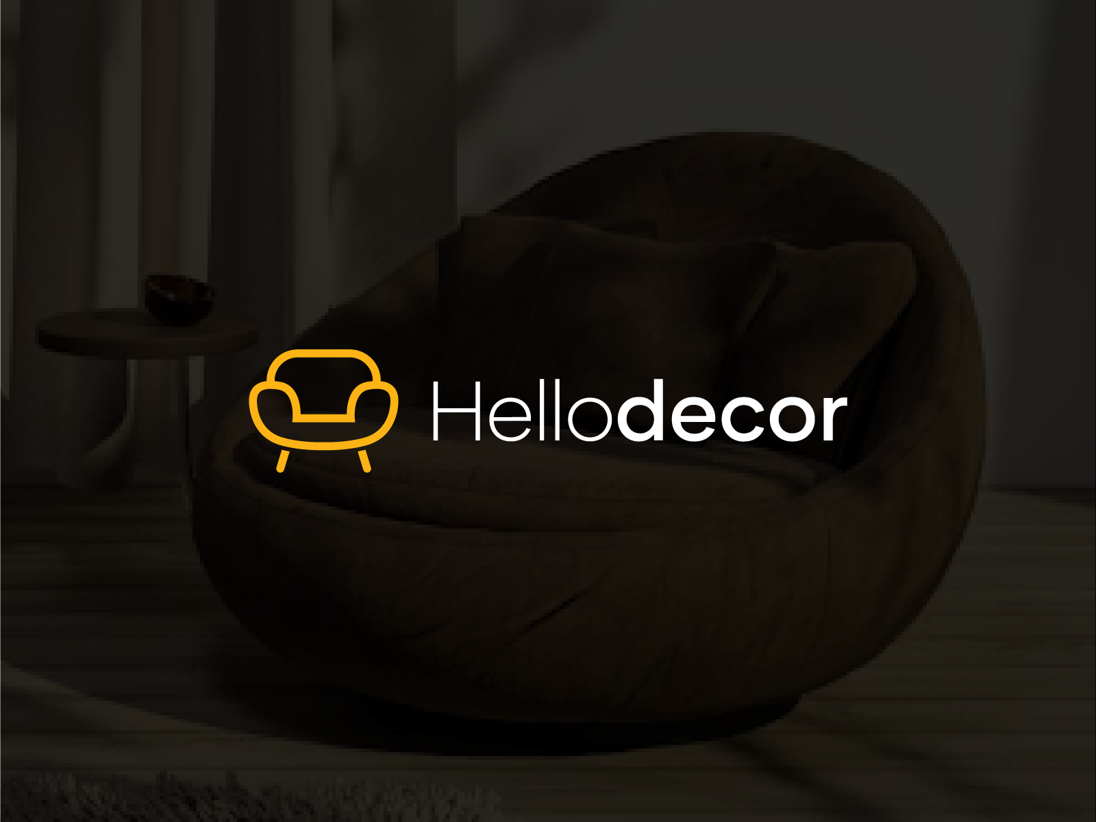 Hello decor 99design branding chair decor design furniture company logo home applience icon living logo logo agency logo design logo designer logo mark logo type mark minimal logo symbol top vector