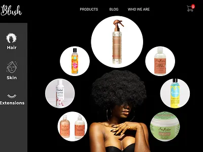 Beauty Products E-commerce Products Page beauty branding design e commerce ecommerce fashion hair header hero illustration logo products skin care ui web design