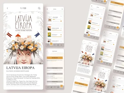 library app app designs book app book designi book ui branding mobaile u ui ui designer ui mobaile ui ux uix ux web design