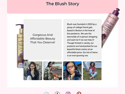 Beauty Products About Page 3d about about page beauty branding design graphic design hero logo ui web design