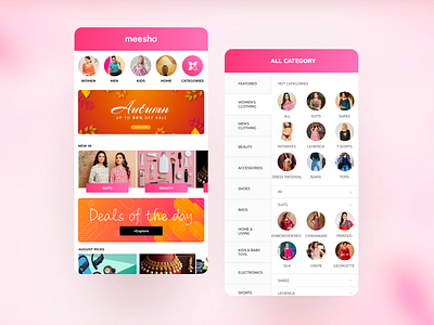 Meesho Catalog redesign ui ux