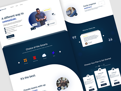 Moontalk | Landing Page clean concept creative design landing landing page landingpage modern simple type typography ui ui design uidesign ux web web design website