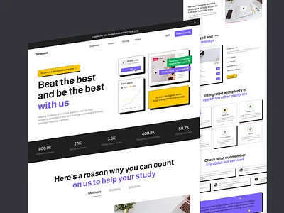 Sinausek - Online course Landing Page branding class course design education illustration learning meeting online class online course online learning student study teacher teaching ui ui design uiux web web course