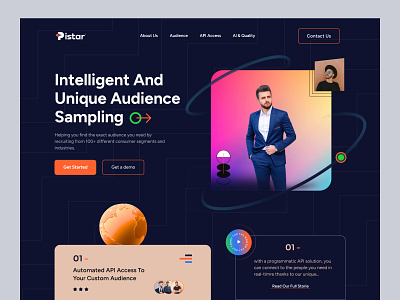 Pister - Header Exploration design homepage ui uihut webdesign website website design
