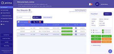 Anima UX/UI Refactor branding contract design figma freelance graphic design logo medical refactor ui user interface ux vector