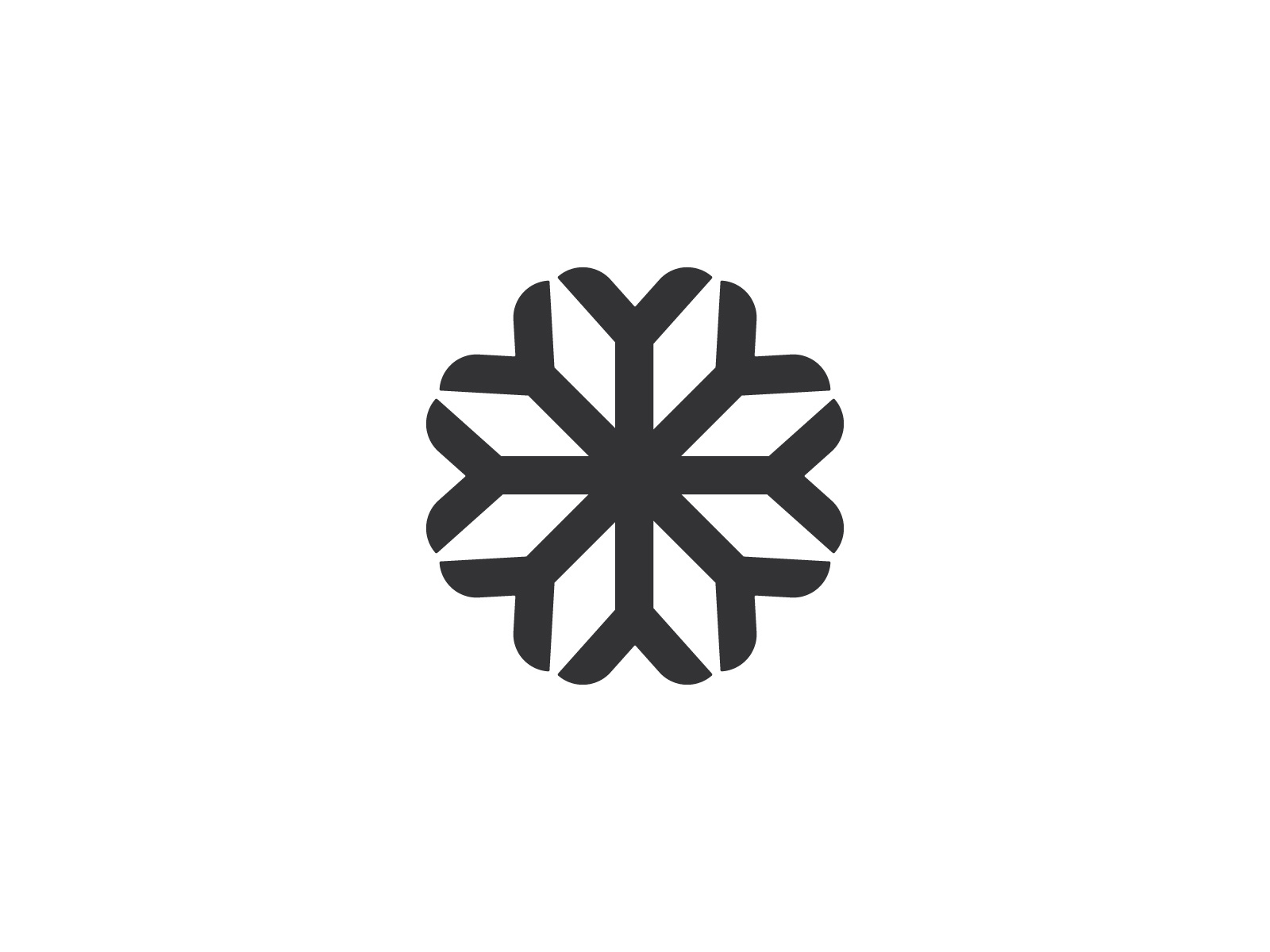 Round Winter abstract logo branding design graphic design illustration logo logotype minimal logo roundwinter vector winter winterlogo wordlogo
