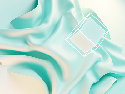 Cloth & Geometry 3d 3d art cloth concept geometry illustration