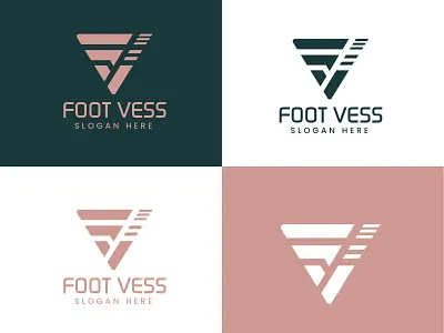 FV letter monogram logo brand identity branding creative logo custom logo design football brand logo football team logo fv brand logo fv letter logo fv minimalist logo illustration logo vector vf letter logo