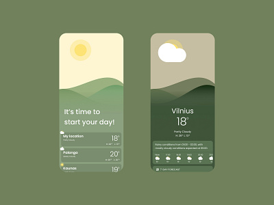 Weather APP UI app cloudy design mobile sun ui weather weather app