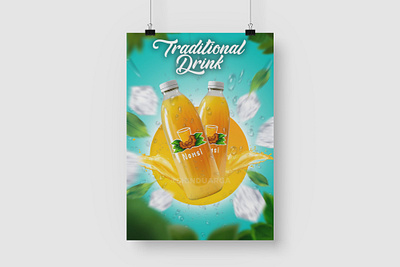 Drinks poster branding design graphic design illustration logo photoediting pos posterdesign typography vector