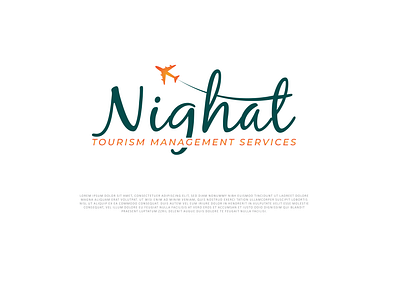 Nighat tourism Management Services Logo design abstract adobe illustrator combination logo company creative logo design gradient logo illustration logo logo design new logo tour logo travel logo trendy logo