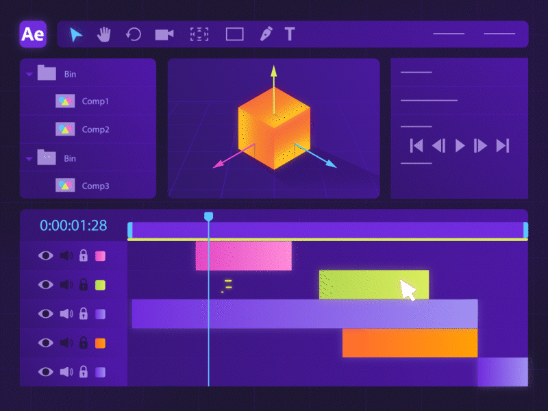 After effect work animation graphic design motion graphics