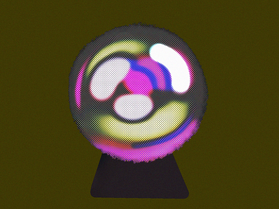 🔮 animation ball destiny experimental illustration magenta magic shine texture ui