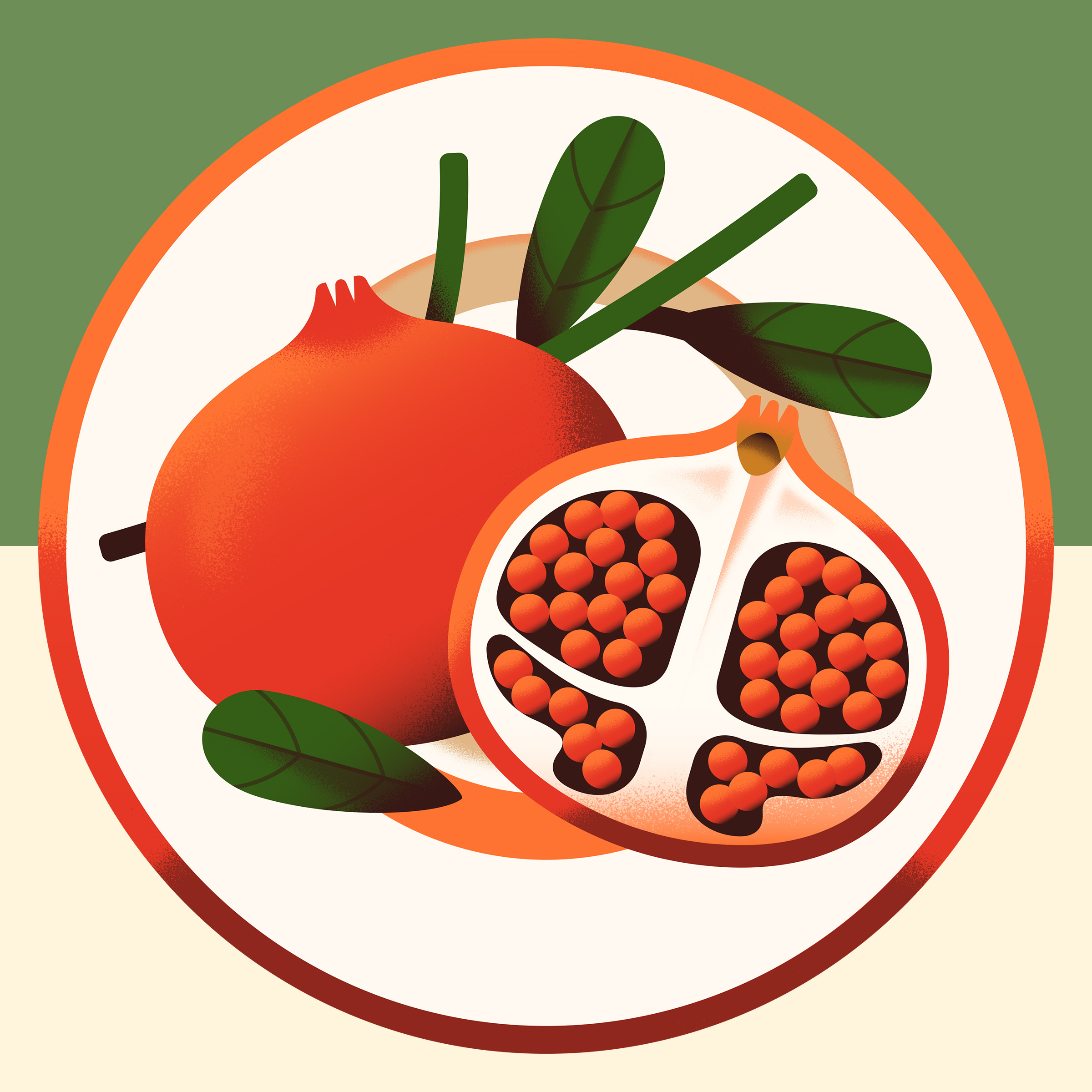 Spanish Fruits & Vegetables Editorial asparagus banana bright chilli clean editorial flat food fruits icon illustration minimal natural orange pastel simple spot texture vector vegetables