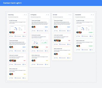 Figma dashboard UI kit - Kanban templates app card cards crm design figma kanban management project templates ui ui kit