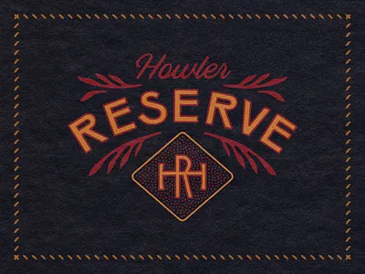 Howler Reserve apparel austin branding design howler howler bros howler brothers illustration logo monogram texas texture typography