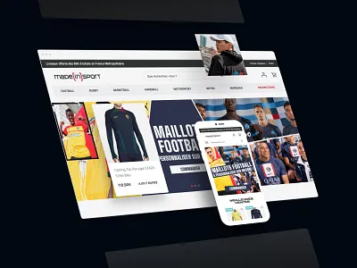Made in Sport Marketing Automation agence automation design dnd ecommerce home item made madeinsport magento marketing mobile page product responsive sport ui website