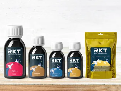 RKT Aroma Liquid Series - Logo and Product Design 2022 design trends 2d adobe photoshop behance branding design illustration logo product design
