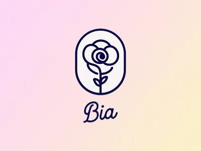Bia Clothing • Logo apparel brand clothes clothing clothing brand clothing logo fashion fashion brand flower flower logo flowy logo merchandise petal petal logo plant script script logo simple logo
