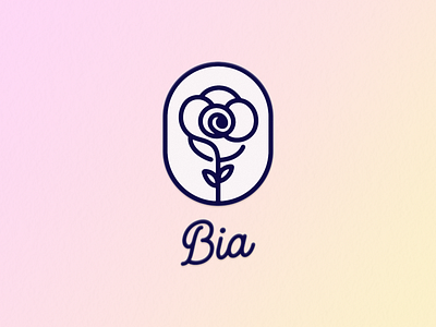 Bia Clothing • Logo apparel brand clothes clothing clothing brand clothing logo fashion fashion brand flower flower logo flowy logo merchandise petal petal logo plant script script logo simple logo