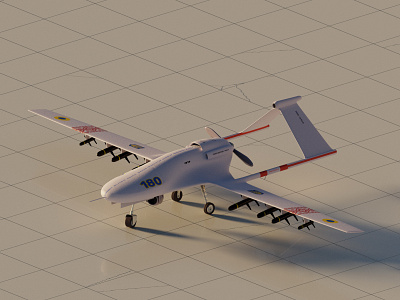 Bayraktar. Limited edition 3d aerial airplane bayraktar blender combat design drone graphic design lego render war in ukraine