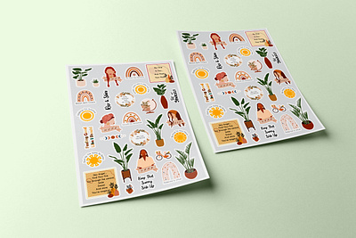 Taabaan Sticker Sheet digital art illustration procreate art sheet sticker sticker sheet stickermule