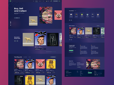 NFT Marketplace blockchain crypto design metaverse nft marketplace nfts ui ux
