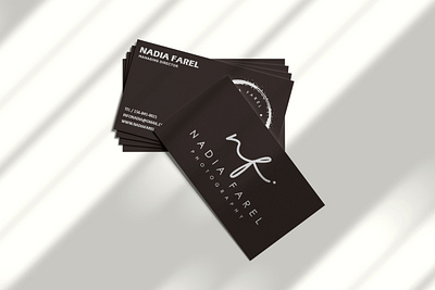 NADIA - business Card branding bussines card design graphic design logo minimal card photography card visit card