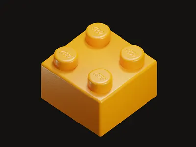 lego piece 3d b3d blender illustration