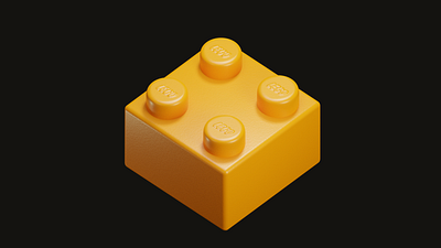 lego piece 3d b3d blender illustration
