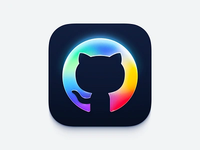 Diffraction icon app icon app store app store icon github github mobile glow gradient icon illustration ios app icon light mobile icon prism sketch ui vector