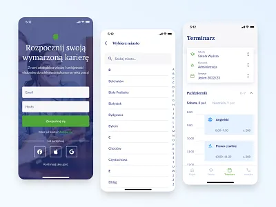 Cosinus Schools | Mobile App Redesign app classes education login redesign schedule school timeline university