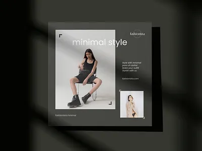 Fashionista branding design digital marketting graphic design instagram post poster poster branding poster design poster mockup social social media social media poster