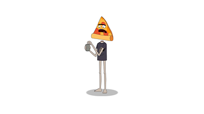 Pizza - Beer - 2D Animation 2danimation animation characterdesign design illustration pizza