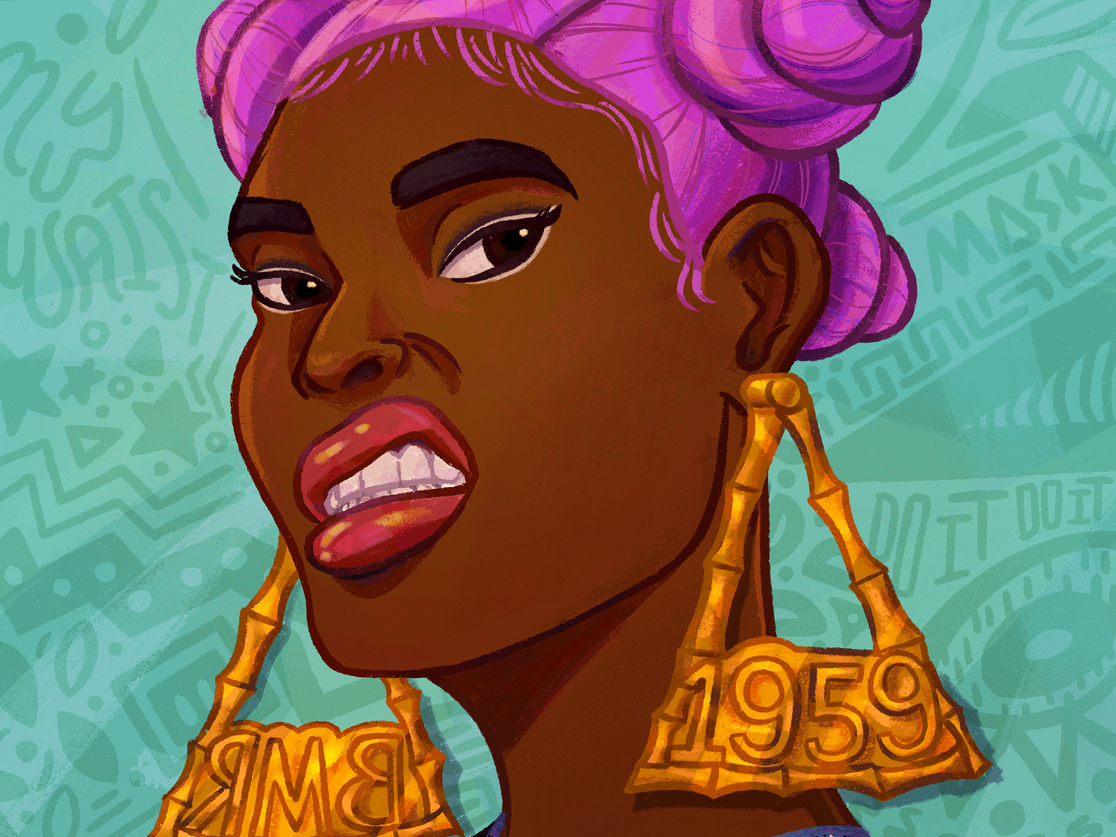 Unfriendly Popular Girl by Keisha Okafor on Dribbble