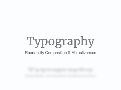 Typography design minimal typography ui