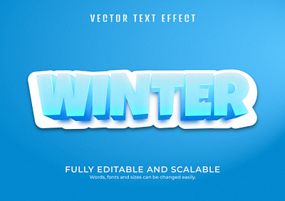 WINTER 3D text effect winter 3d text effect winter text