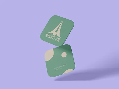 Mindflow branding business cards design graphic design logo vector