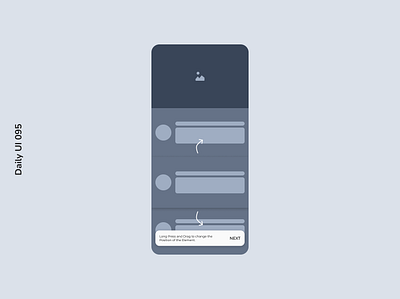 Daily UI 095 | Product Tour daily ui 095 minimalism mobile design product tour skeleton loading todo